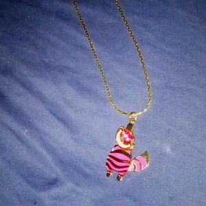 Chester Cat cartoon character Alice In Wonderland necklace